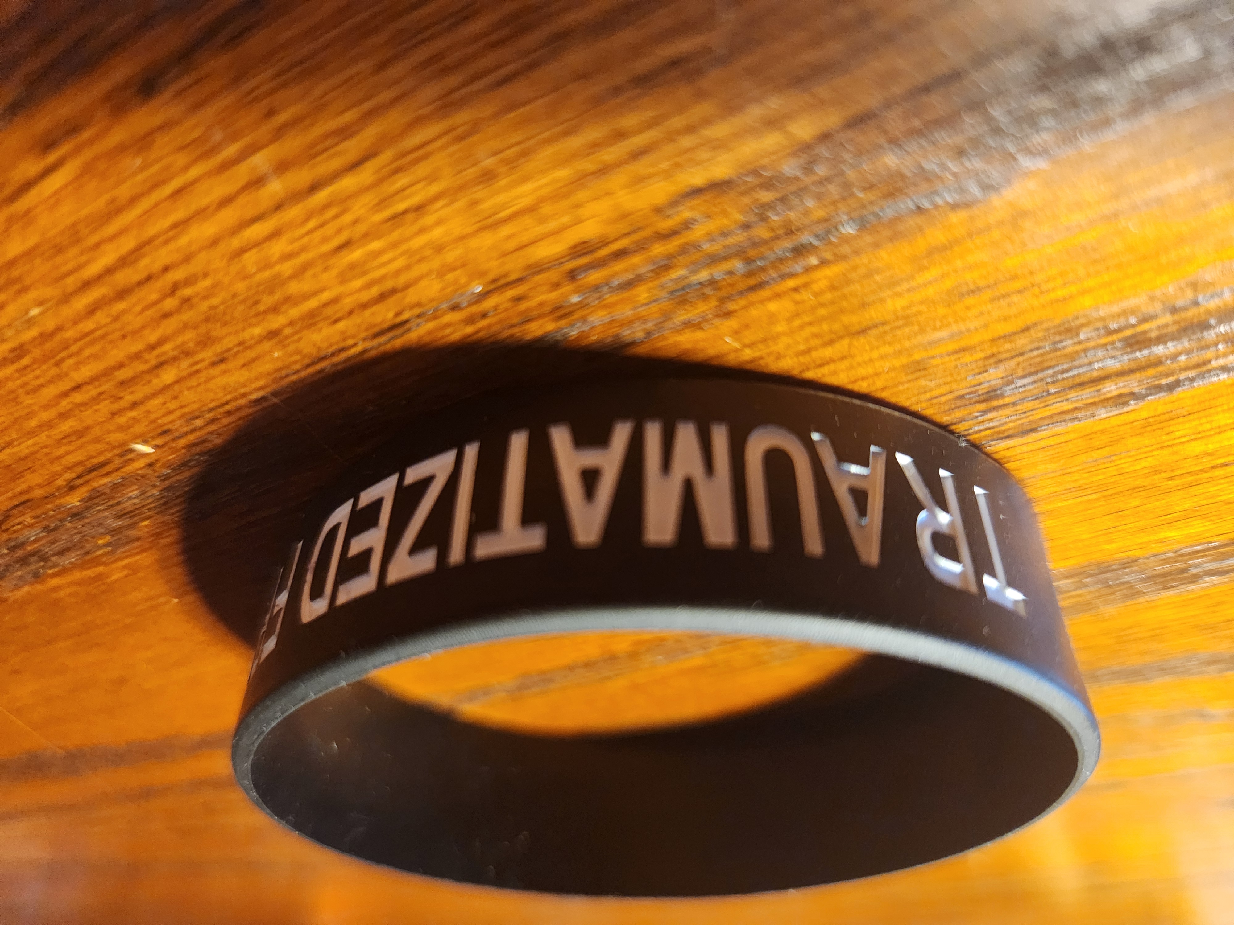 Traumatized From Life Wristband Packaged